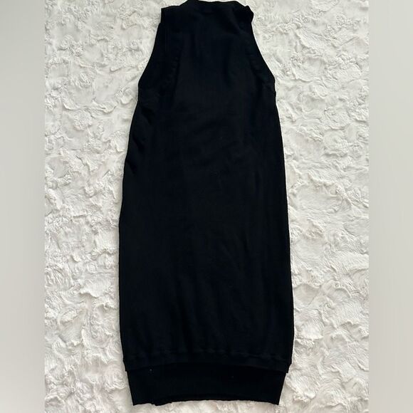 Alexander Wang 100% Wool High Neck Stretch Sleeveless Mini Dress Size Small. - Picture 3 of 9